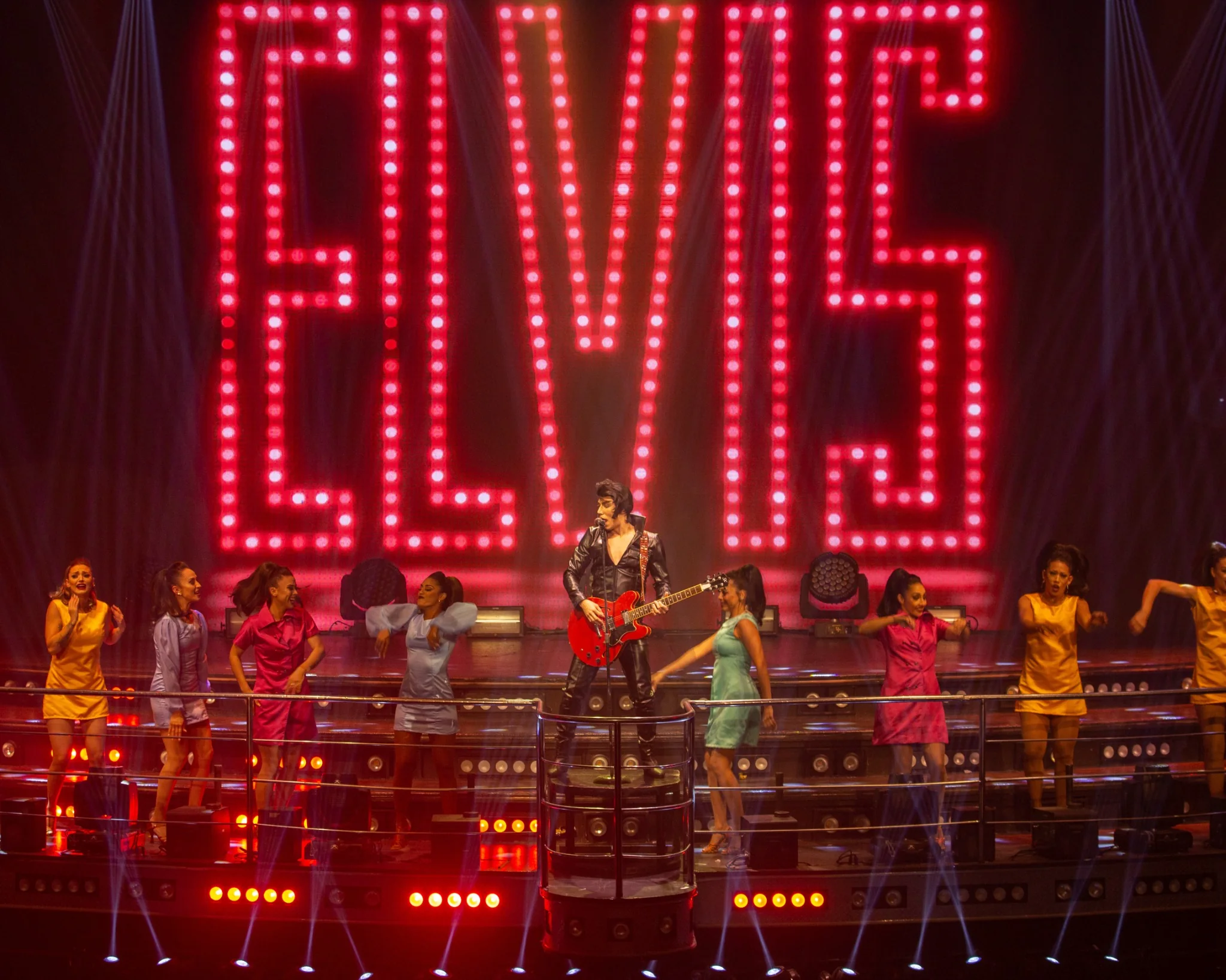 Rock and roll tribute performance at Coco Bongo Punta Cana