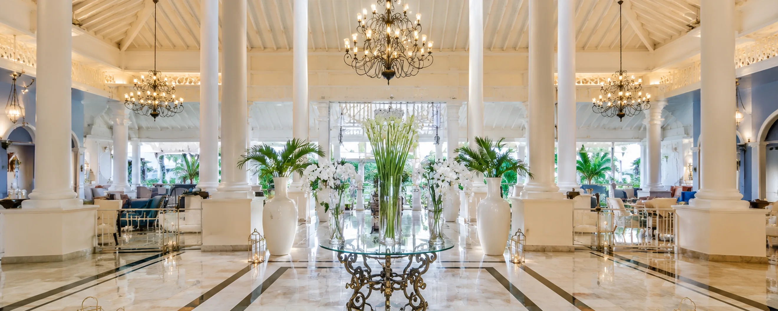 Bahia Principe Luxury Ambar elegant resort lobby in Punta Cana