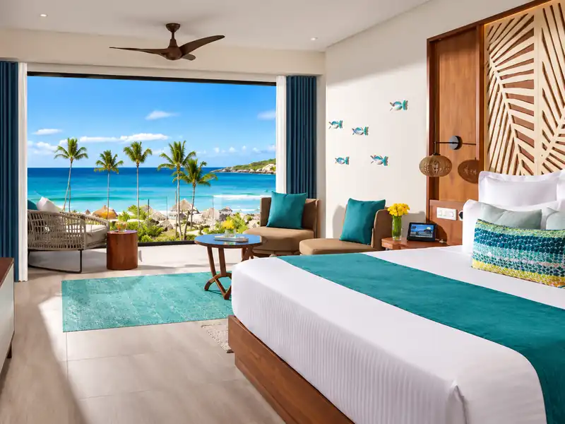 Dreams Macao Beach Punta Cana ocean view room with king bed