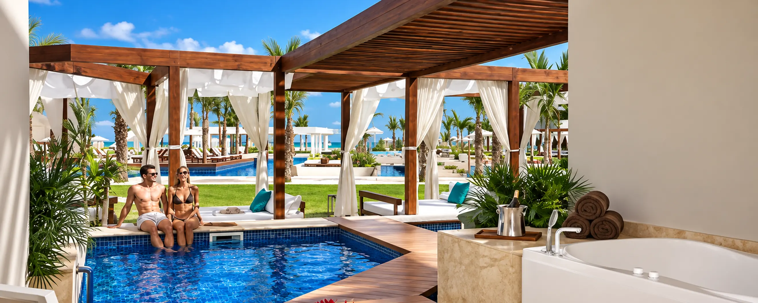 Dreams Onyx Resort & Spa Punta Cana luxury swim-up suite with private pool