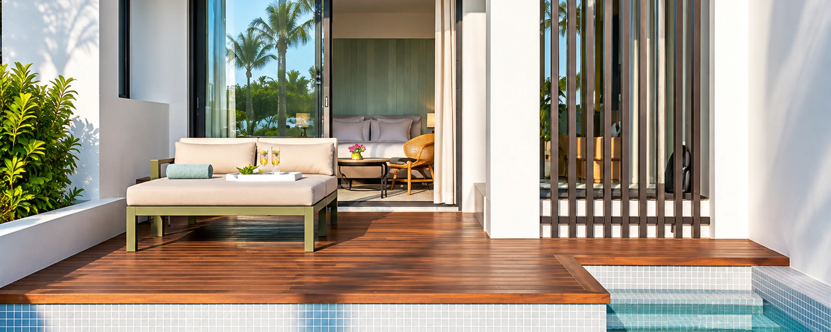 Excellence Finest Punta Cana private pool suite with modern terrace