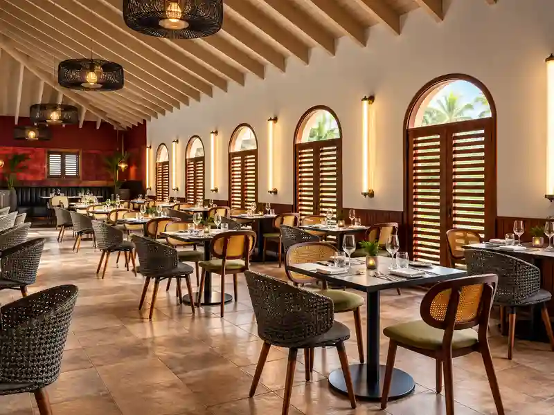 Grand Palladium Punta Cana Resort & Spa elegant tropical restaurant interior